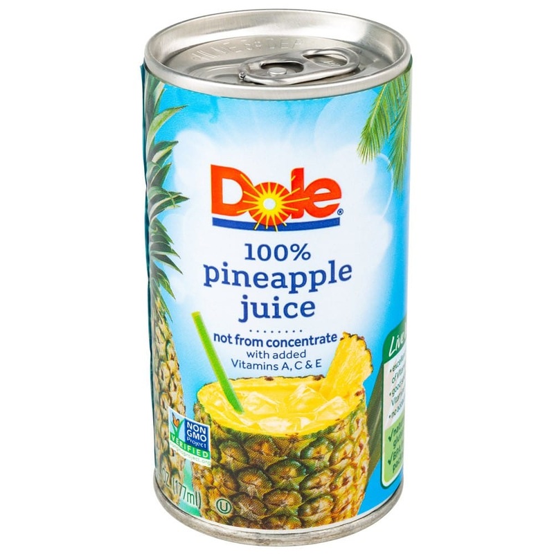 DOLE PINEAPPLE JUICE 6OZ CAN