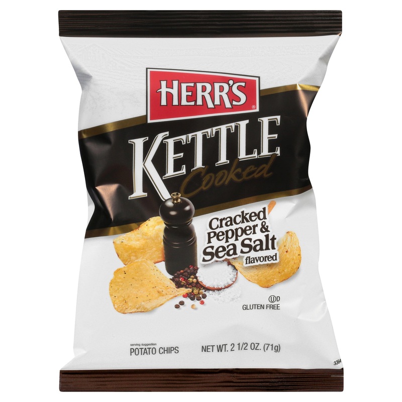 HERR'S SALT & PEPPER KETTLE CHIPS