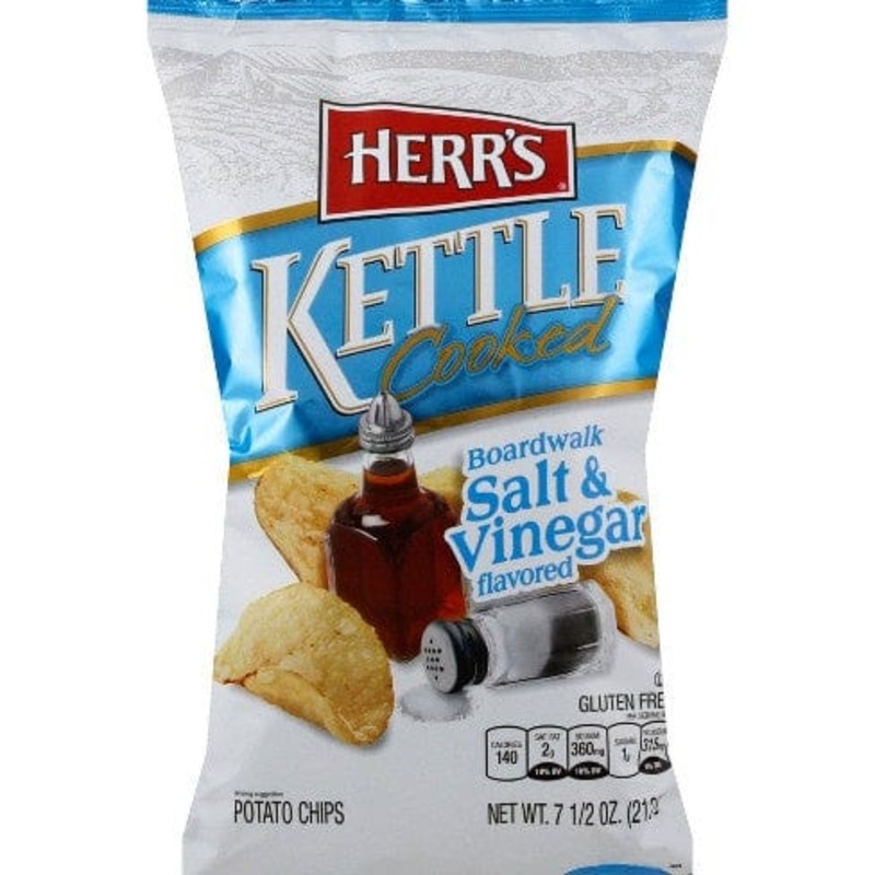 HERR'S SALT & VINEGAR  KETTLE CHIPS