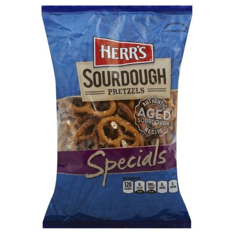 HERR'S SPECIALS SOURDOUGH PRETZELS 16OZ