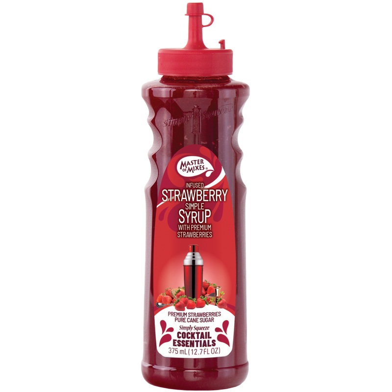 Master of Mixes Cocktail Essentials Strawberry Simple Syrup