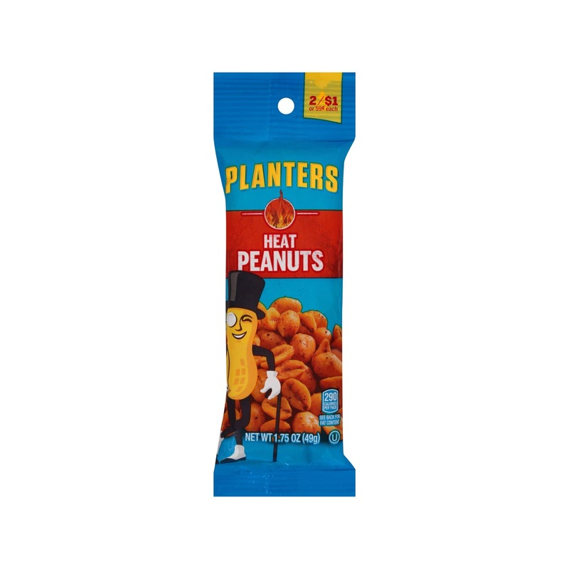PLANTER'S HEAT TUBE PEANUTS 1.75OZ