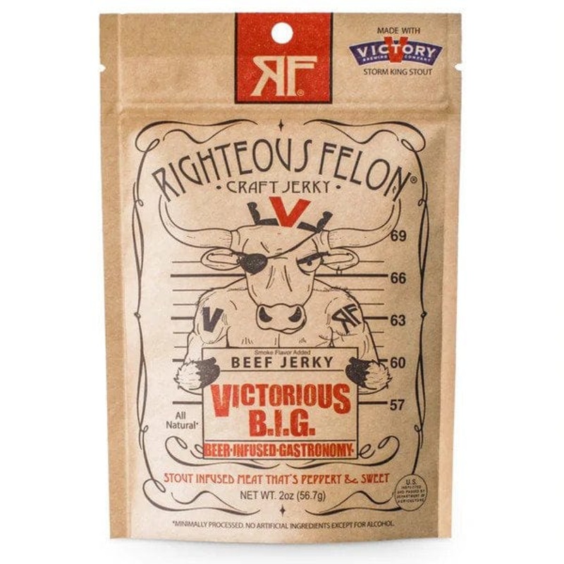 Righteous Felon Victory Beef Jerky 2oz