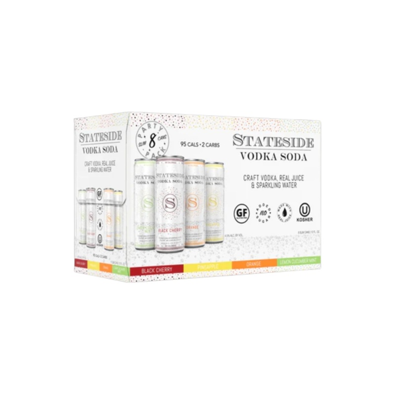 Stateside Variety Vodka 12oz 8-Pack Can