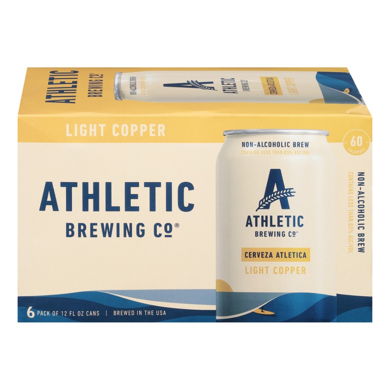 Athletic Cerveza Light copper 6pk 12oz