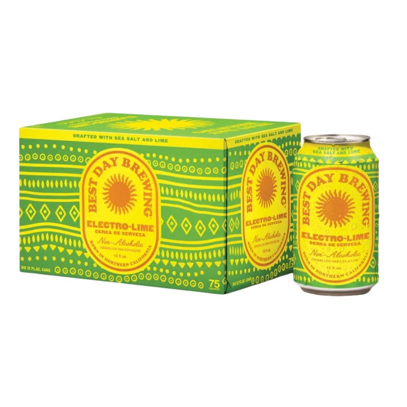 Best Day Electro Lime Cerveza NA 6Pk 12 oz