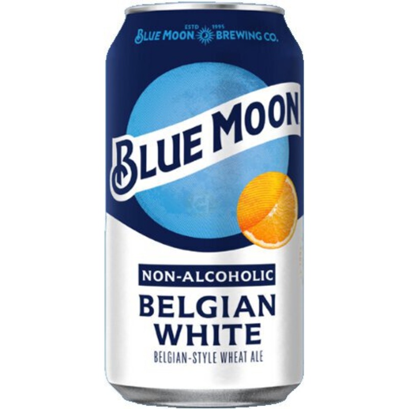 BLUE MOON BELGIAN WHITE NON ALCOHOLIC 6PK 12OZ CANS