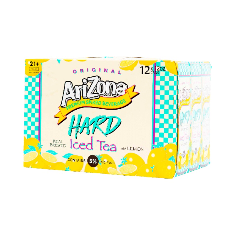 Arizona Hard Iced Tea With Lemon 5% Abv 12 Pack