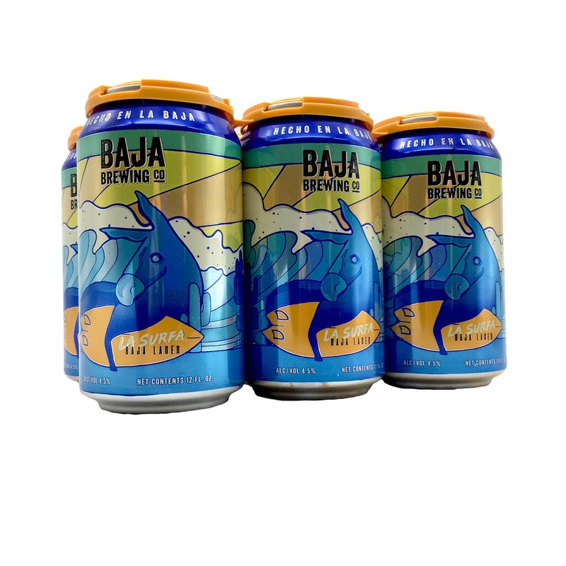 Baja Brewing La Surfa Lager 12oz 6pk Cans