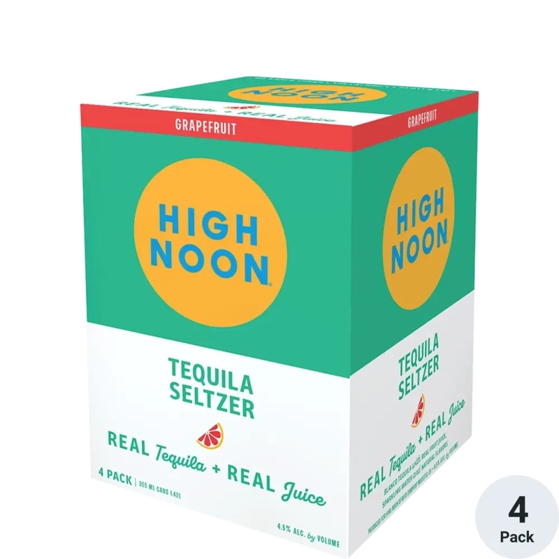High Noon Tequila Seltzer 12oz 4 Pack Cans