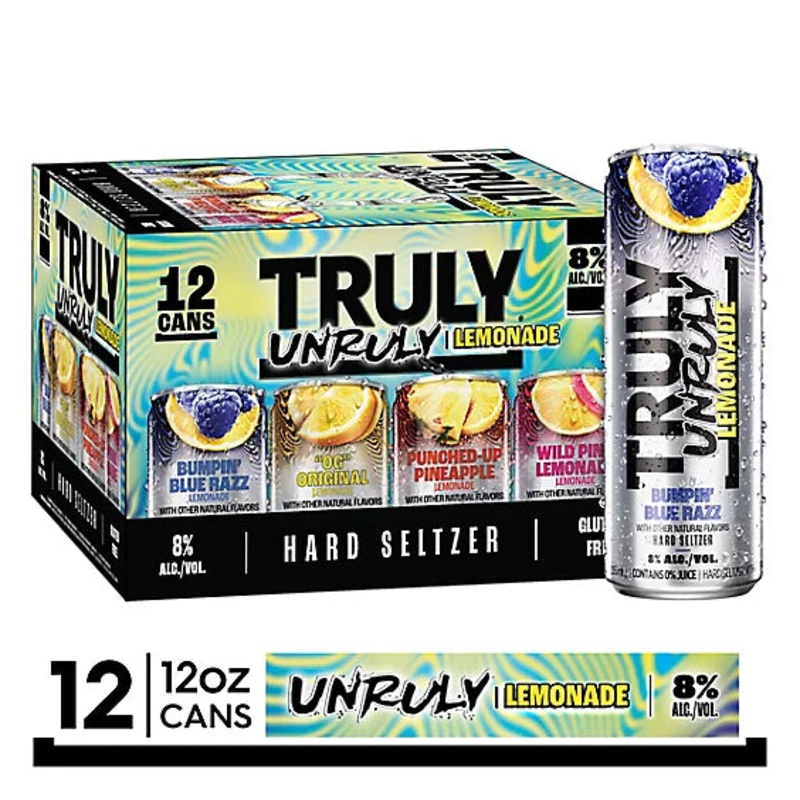 Truly Unruly Lemonade Variety 12oz 12pack Cans
