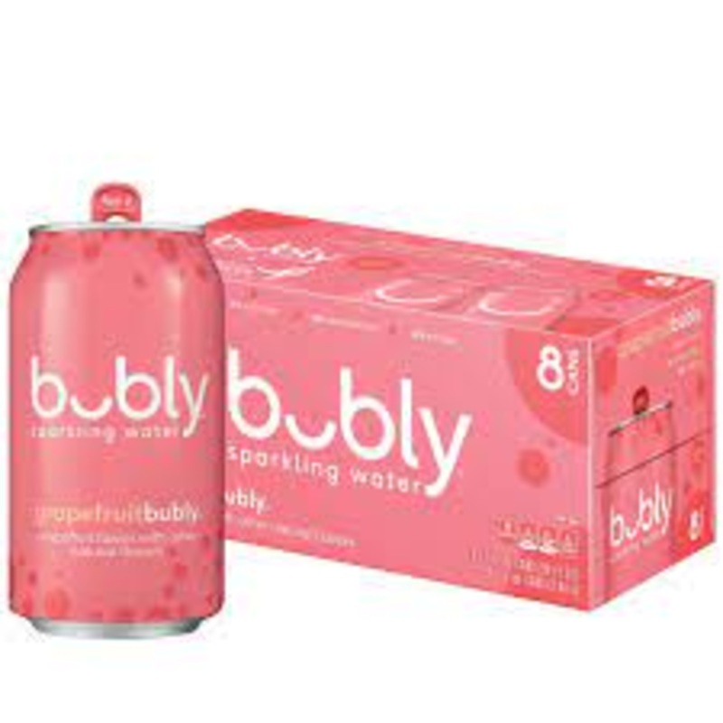 Bubly Grapefruitbubly  Sparkling Water 12oz 8 Pack can