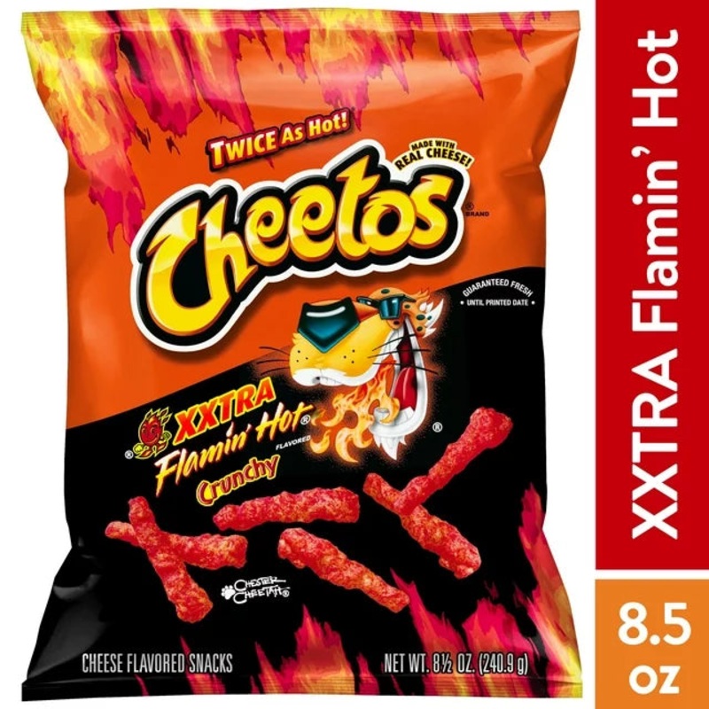 Cheetos Crunchy Cheese Xxtra Flamin' Hot Flavored Snacks 240.9g
