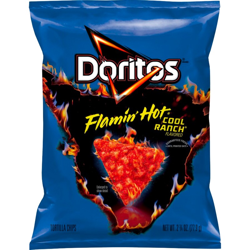 Doritos Flamin' Hot Cool Ranch Tortilla Chips 77.9g