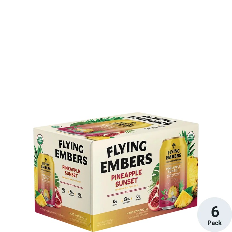 Flying Embers Pineapple Sunset 6 Pack Can