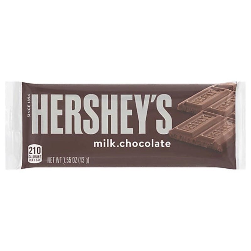 Hershey's Milk Chocolate Net Wt 1.55 Oz (43g)