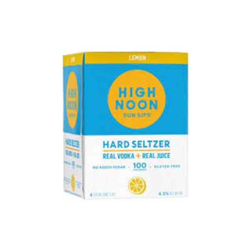 High Noon Hard Seltzer Lemon 355ml 4 Pack Can