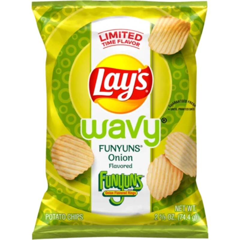 Lay's Wavy Funyuns Onion potato Chips 74.4g