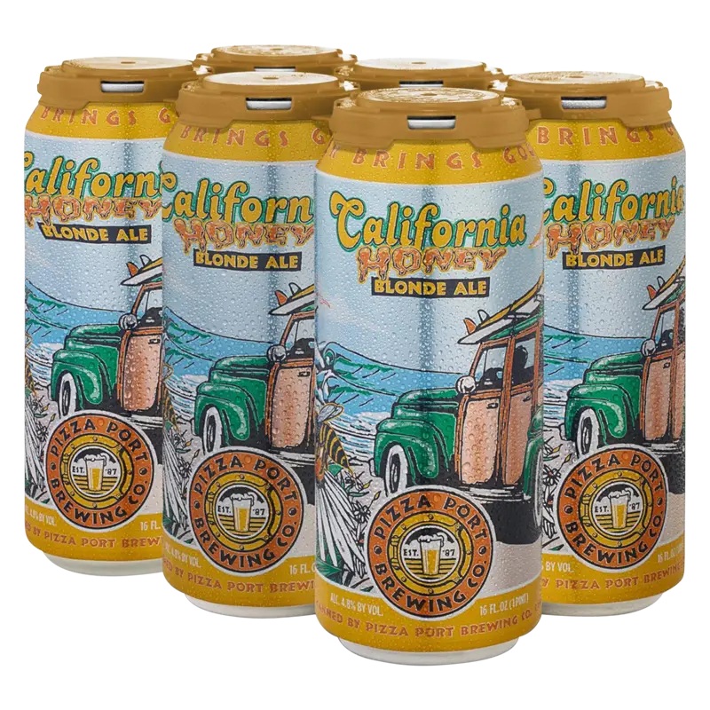 Pizza Port California Honey Blonde Ale 16oz Can