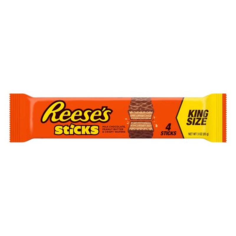 Reese's Sticks King Size 4 Sticks Net Wt 3 Oz (85g)