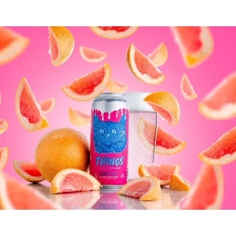 Things Grapefruit Hard Seltzer 16oz 4 Pack Can