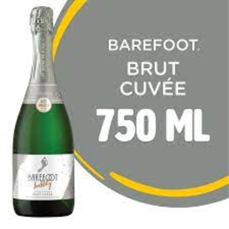 Barefoot Bubbly Brut Cuvee Champagne 750ml