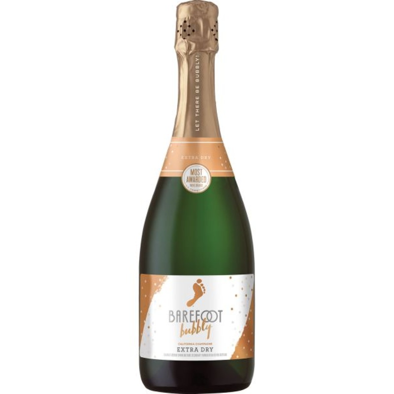Barefoot Bubbly Extra Dry Champagne 750ml