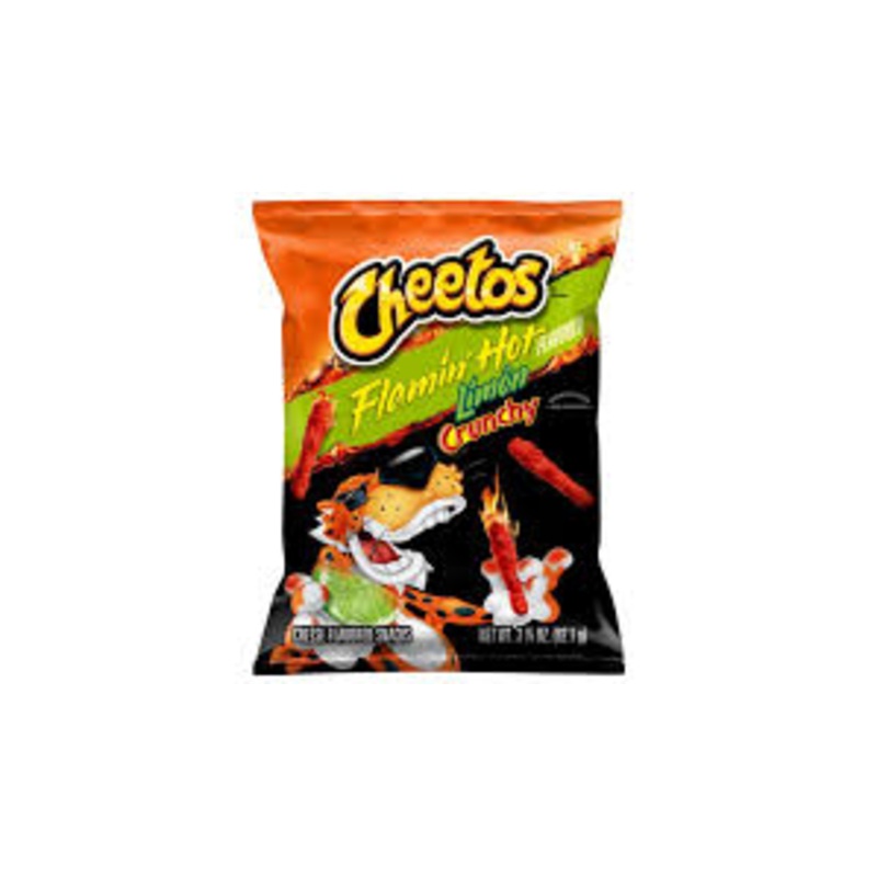 Cheetos Crunchy Flamin' Hot Limon Cheese Flavored Snacks 92.1g
