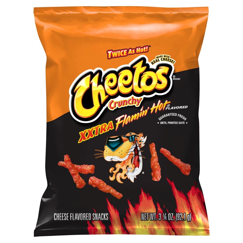 Cheetos Crunchy Xxtra Flamin' Hot Cheese Flavored Snacks 92.1g