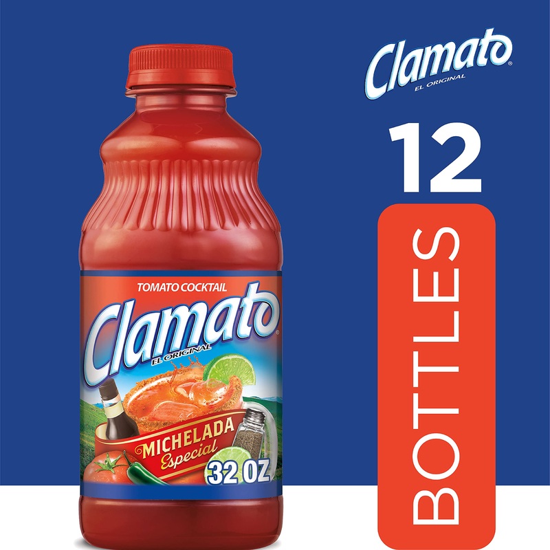 Clamato Tomato Cocktails MIchelada Especial Juice 32oz