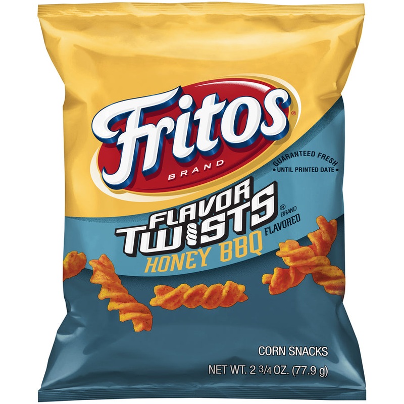 Fritos Flavor Twists Honey BBQ Corn Snacks 99.2g