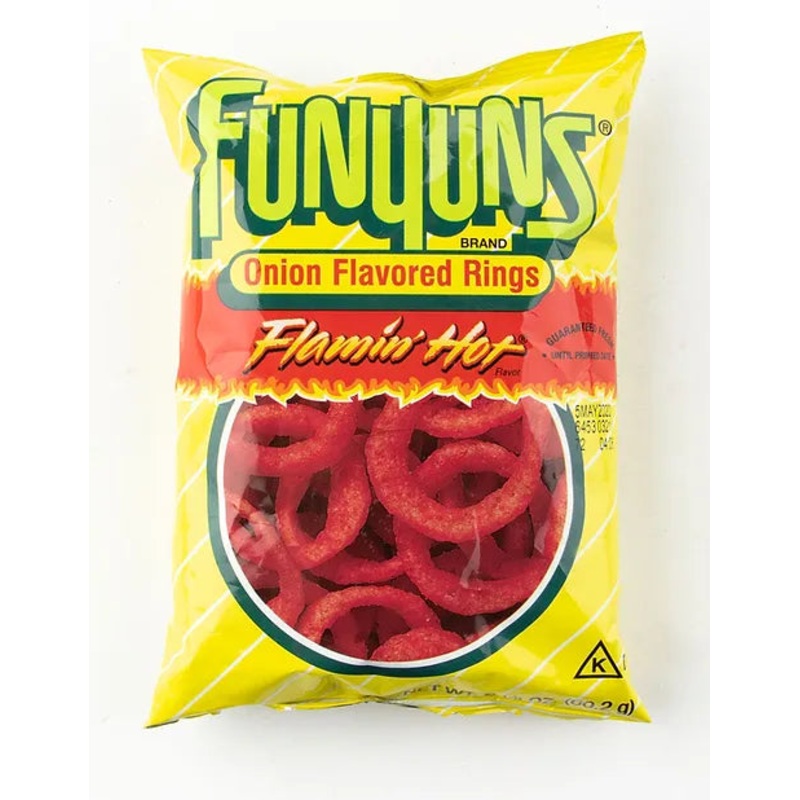 Funyuns Onion Flavored Rings Flamin' Hot 60.2g