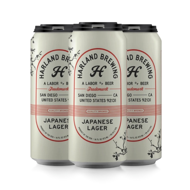 Harland Japanese Lager 16oz 4 Pack Can (alc.5%)