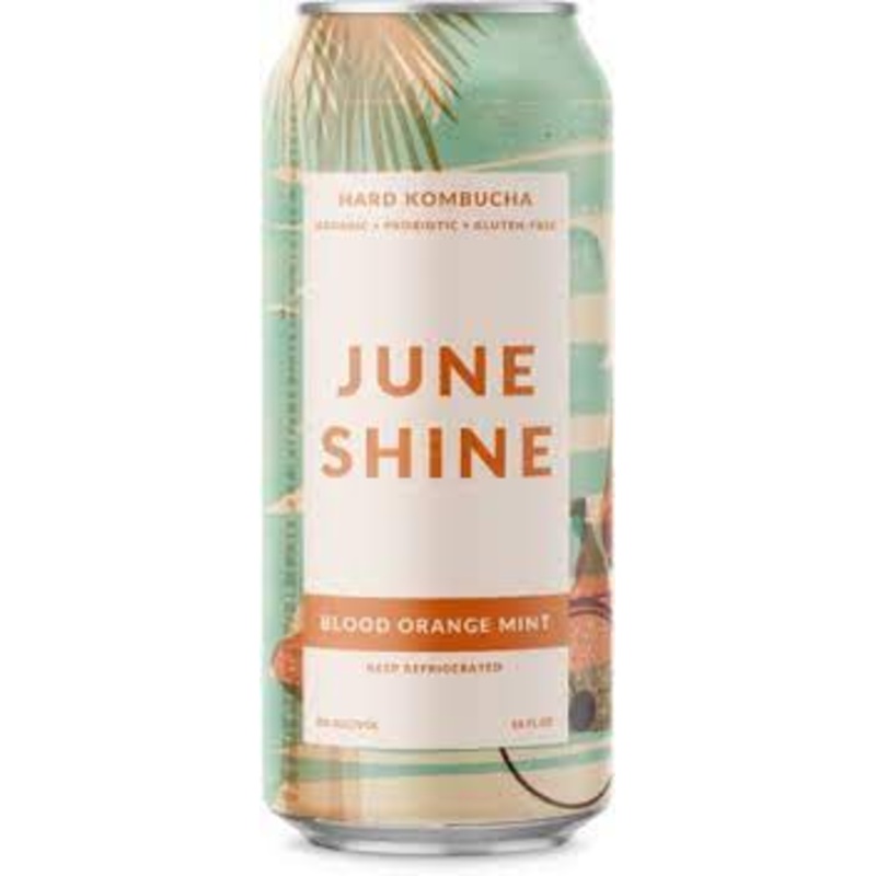 June Shine Blood Orange Mint  Hard Kombucha 16oz