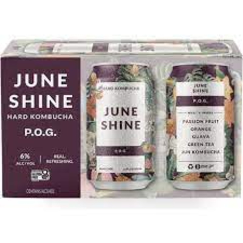 June Shine P.O.G. Hard Kombucha 12oz 6 Pack Can
