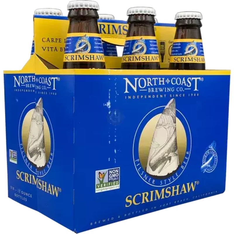 North Coast Scrimshaw PIlsner 12oz 6 Pack Bottels (alc.4.5%)