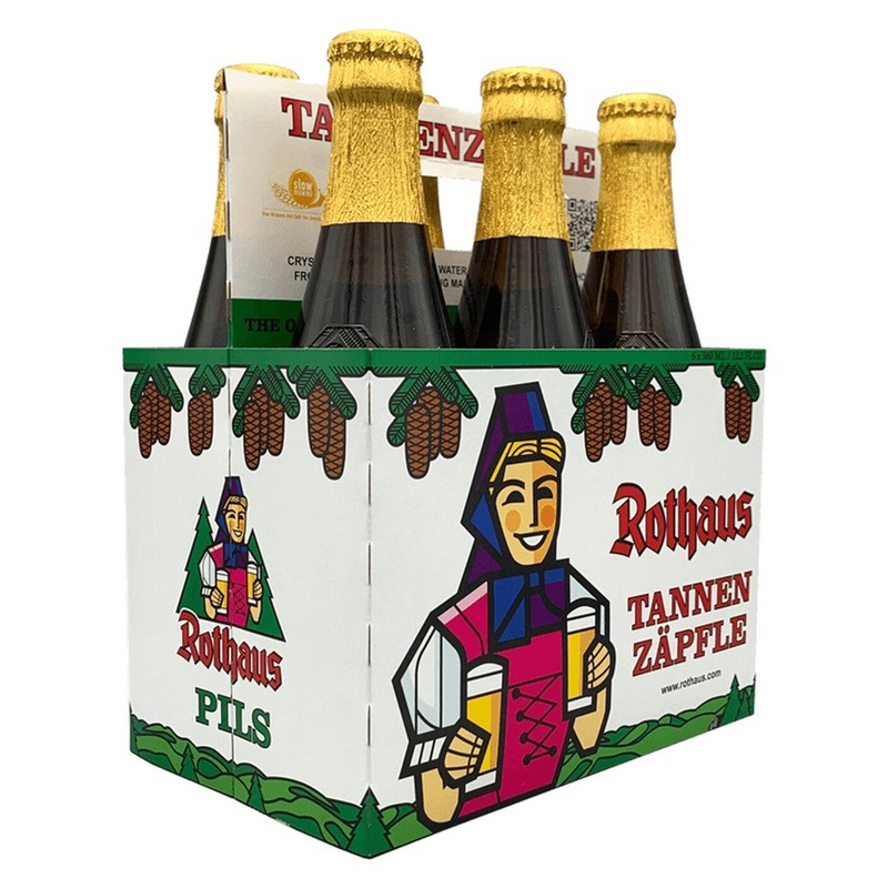 Rothaus Tannenzapfle Pilsner 12.2oz 6 pack Bottels (alc.5.3%)