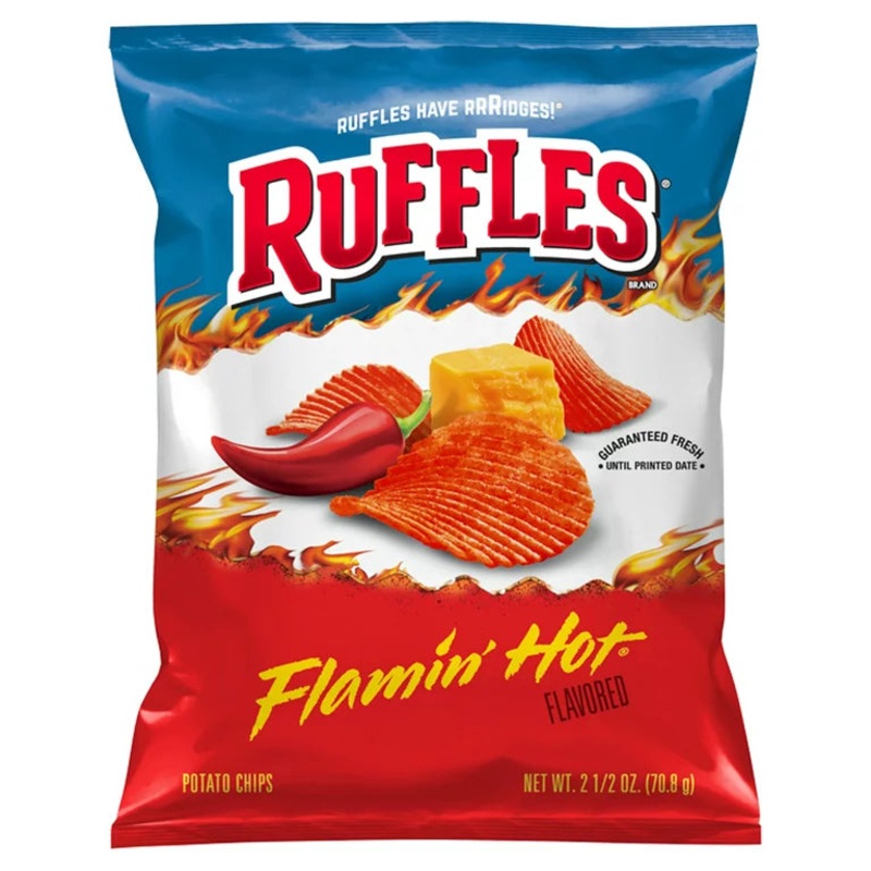 Ruffles Flamin' Hot Potato Chips 70.8g