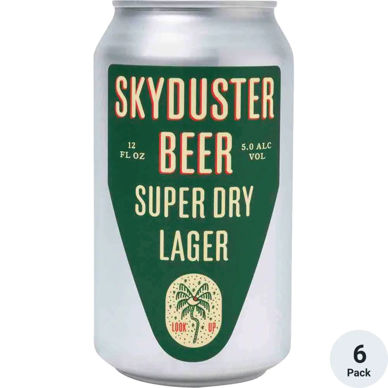 Skyduster Super Dry Lager 12oz 6 Pack Can (alc.5%)