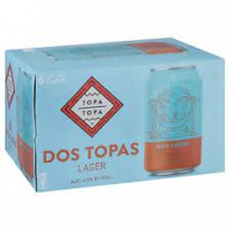 Topa Topa Dos Topas Lager 12oz 6 Pack (alc.4.5%)