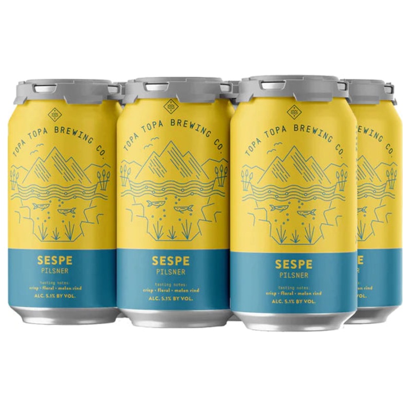 Topa Topa Sespe Pilsner 12oz 6 Pack Can (alc.5.1%)