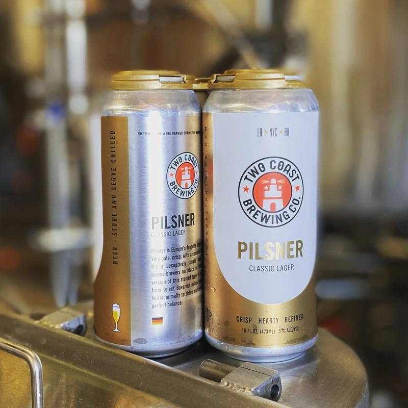 Two Coast Pilsner Classic Lager 16oz 4 Pack Can (alc.5%)