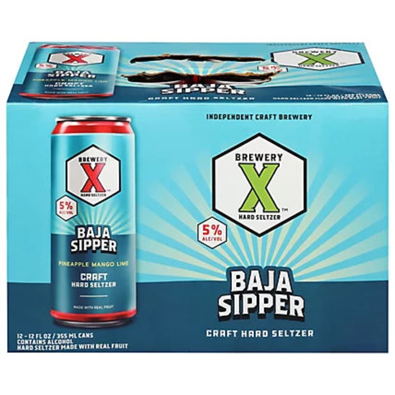 Brewery X Baja Sipper Pineapple Mango Lime 12pack Cans