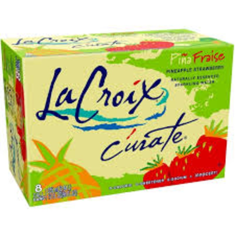 La Croix Pina Fraise 12oz 8 Pack Cans