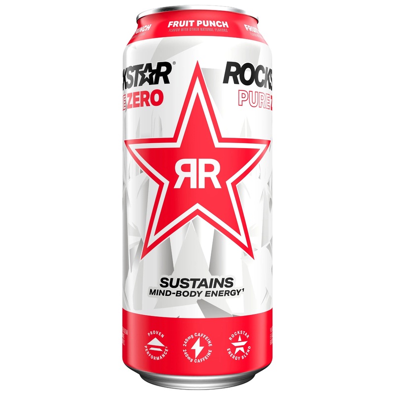 Rockstar Pure zero Fruit Punch 16oz