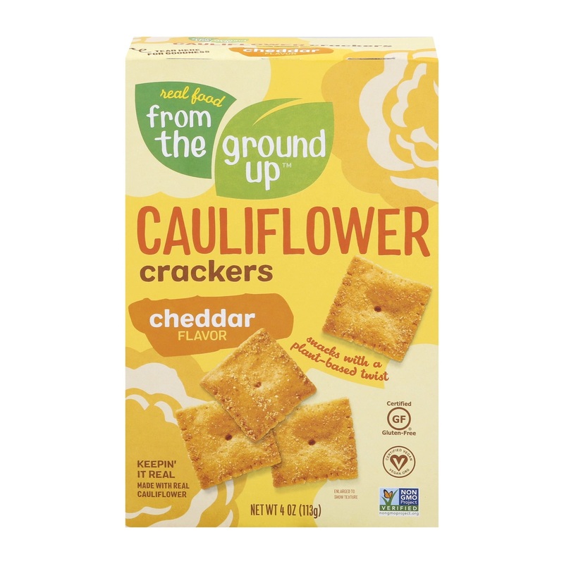 FROM THE GROUND UP Cauliflower Cheddar Crackers