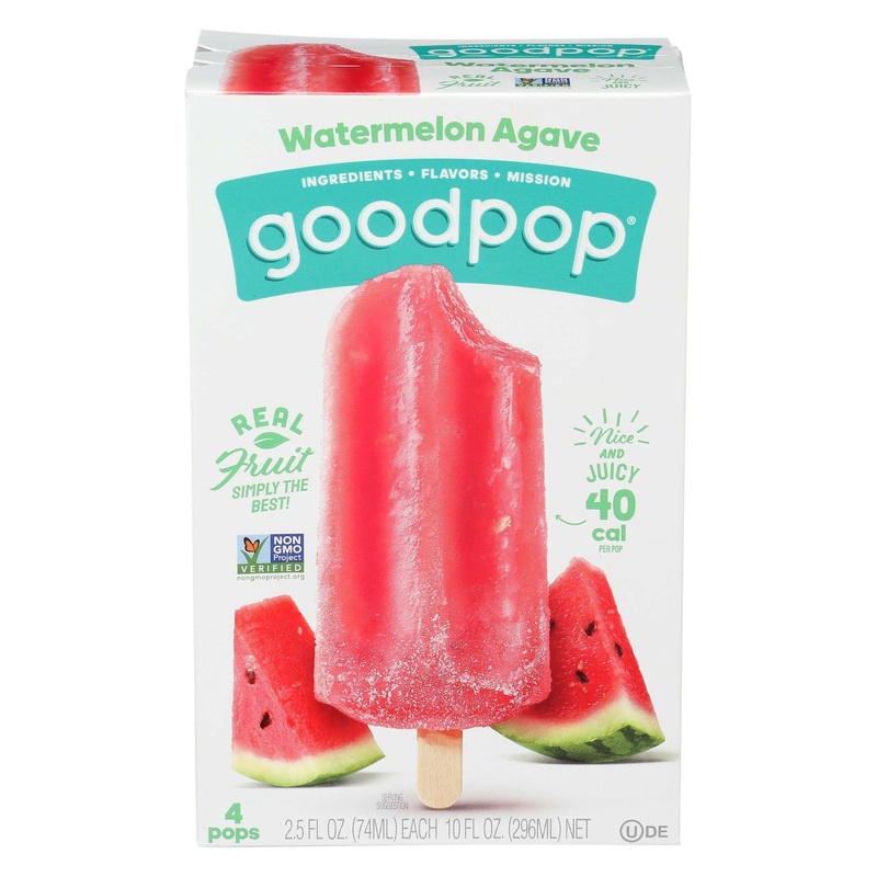 GOODPOPS Watermelon Agave Pops 4 Count