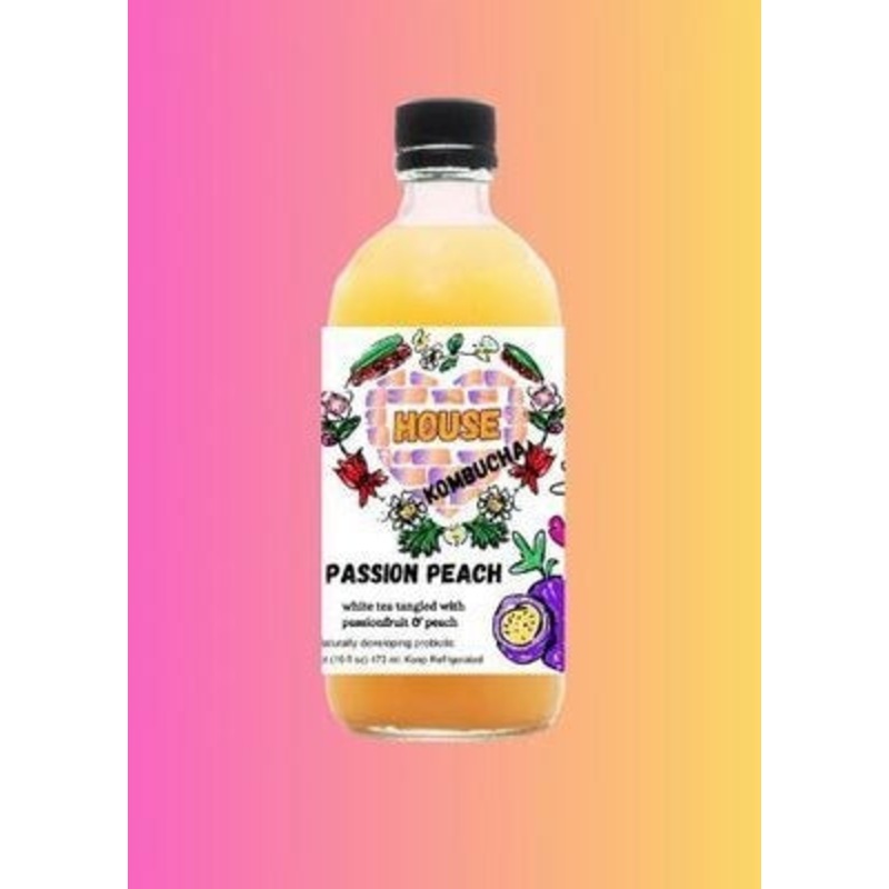 HOUSE KOMBUCHA Passion Peach