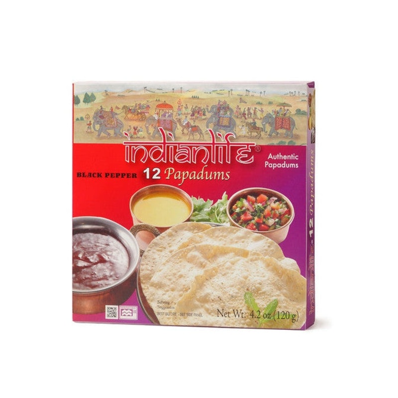 INDIAN LIFE Black Pepper Papadum