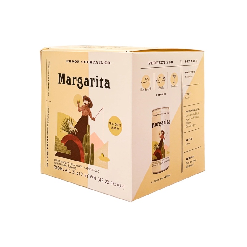PROOF COCKTAIL CO. Margarita 4 Pack
